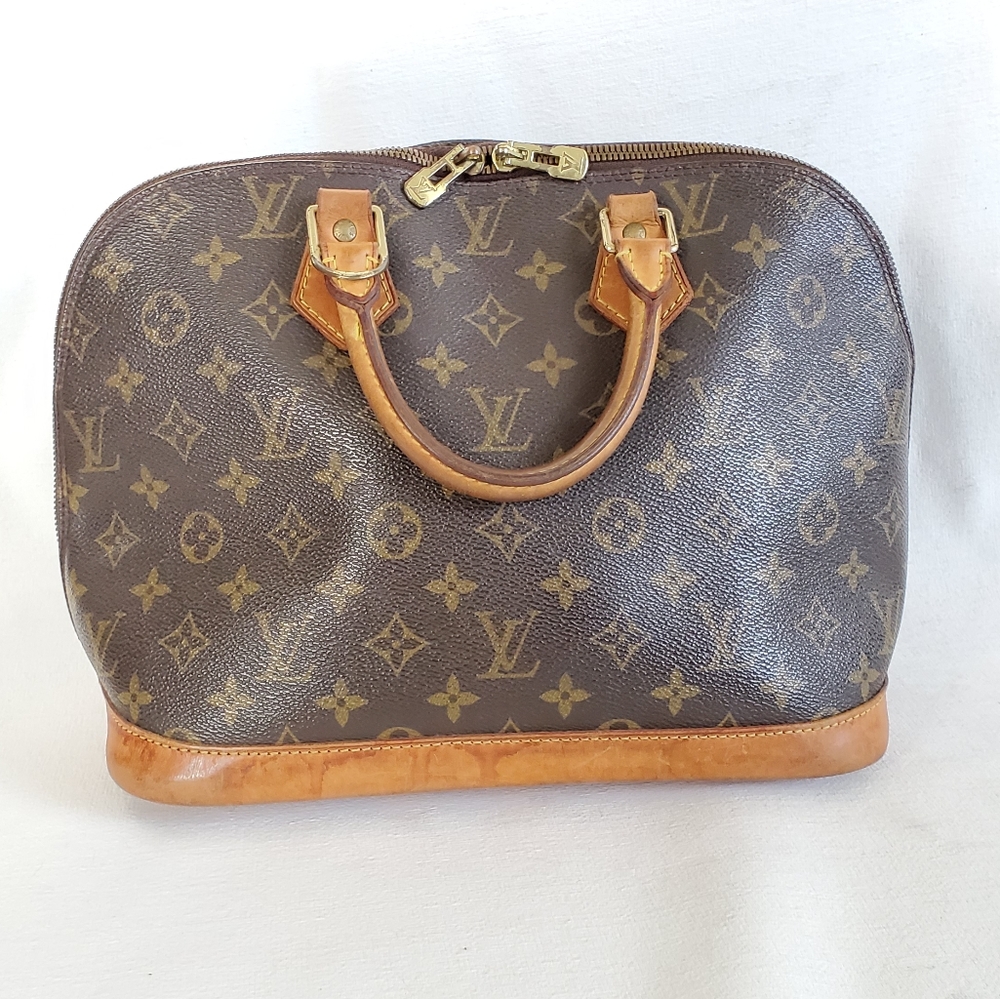 Louis Vuitton Brown and Tan Monogram Bag